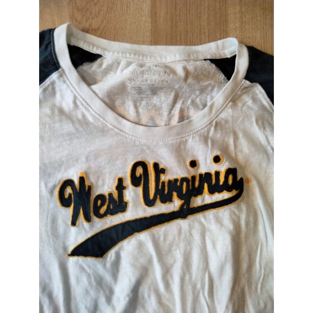 Campus Heritage Collection West‎ Virginia White And Blue Long Sleeve Shirt...
